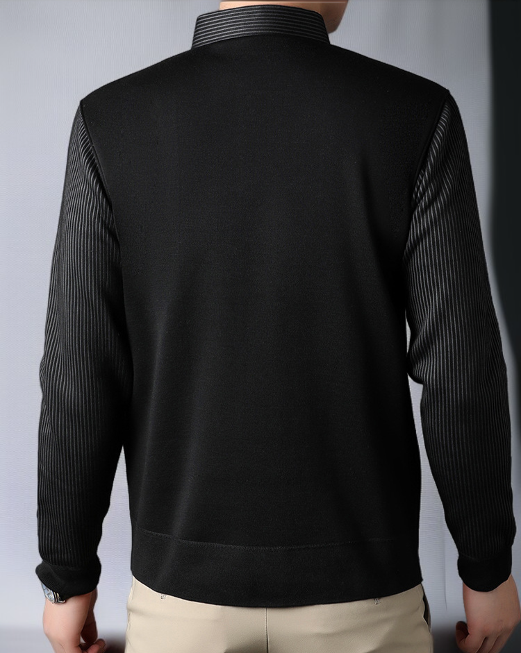 남성 기모 셔츠 디테일 이미지