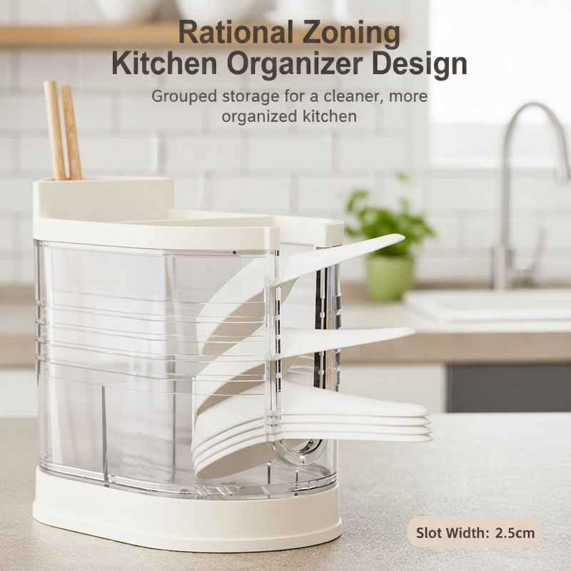 Kitchen Compartmentalized Chopsticks Holder