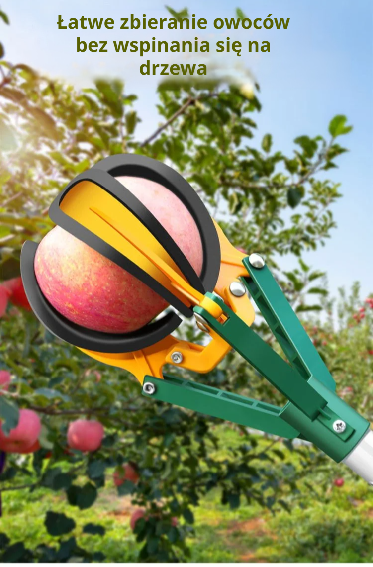 Miękka silikonowa zrywaka owoców z trzema chwytakami w użyciu