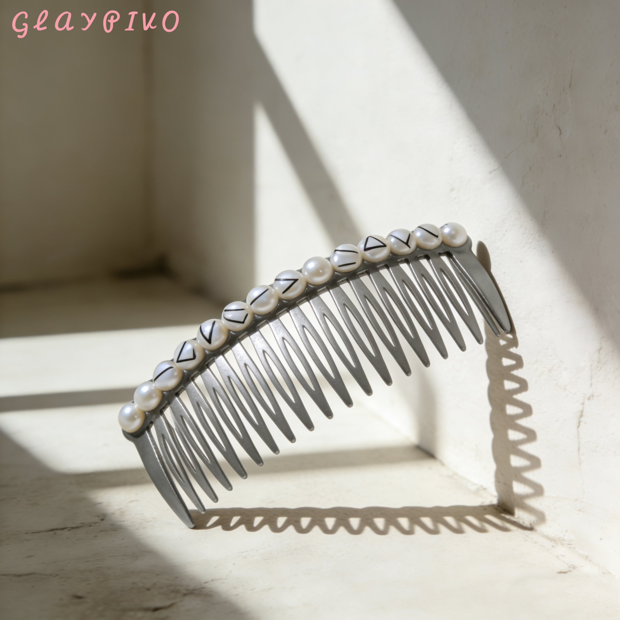 หวีผมไข่มุกน้ำจืดแบบเรียบง่าย (แพ็ค 4 ชิ้น)