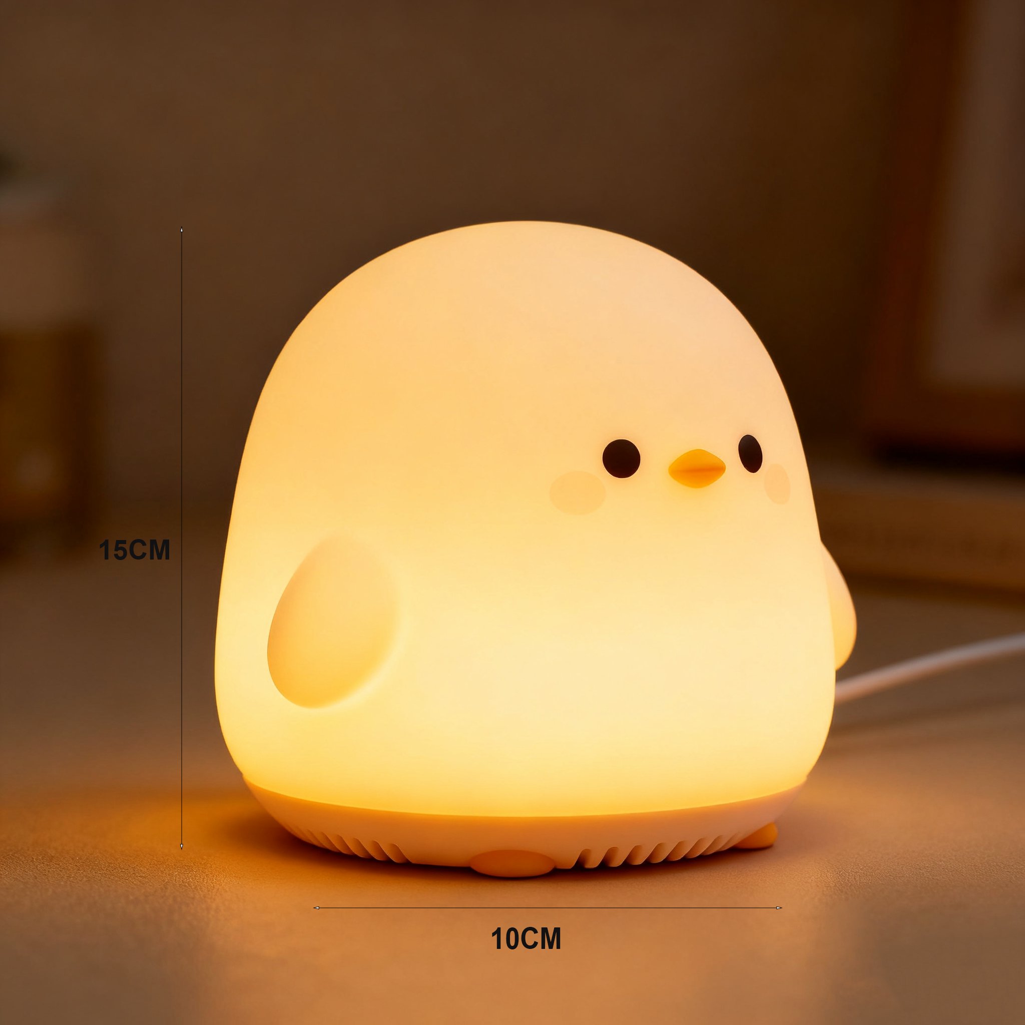 Sanftes Licht von Silikon-Nachtlichtern für Babys
