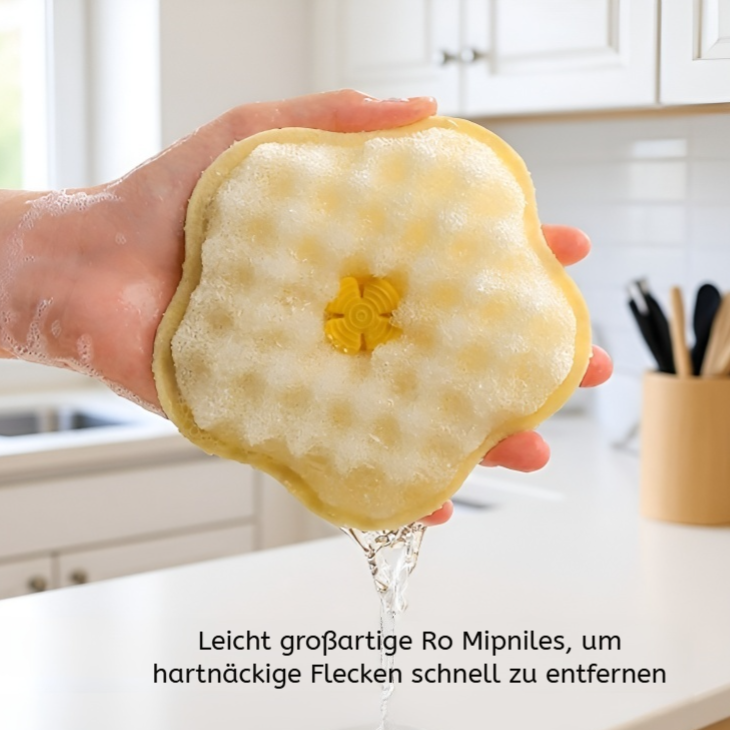 Ölresistenter Spülschwamm mit beidseitiger Saugnapf-Funktion