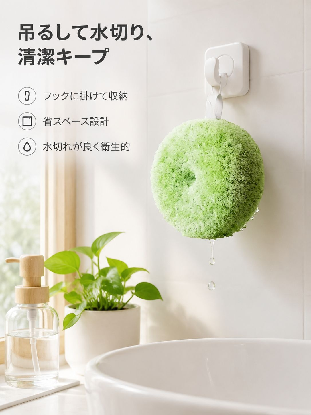 洗面台抗菌クリーナーボール