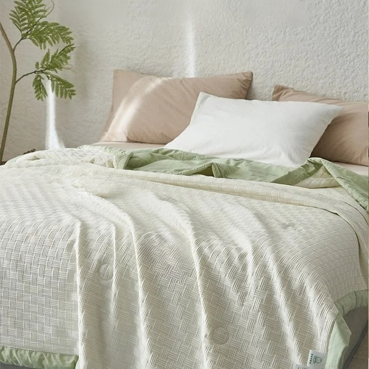 Cool and comfortable summer essential waffle blanket