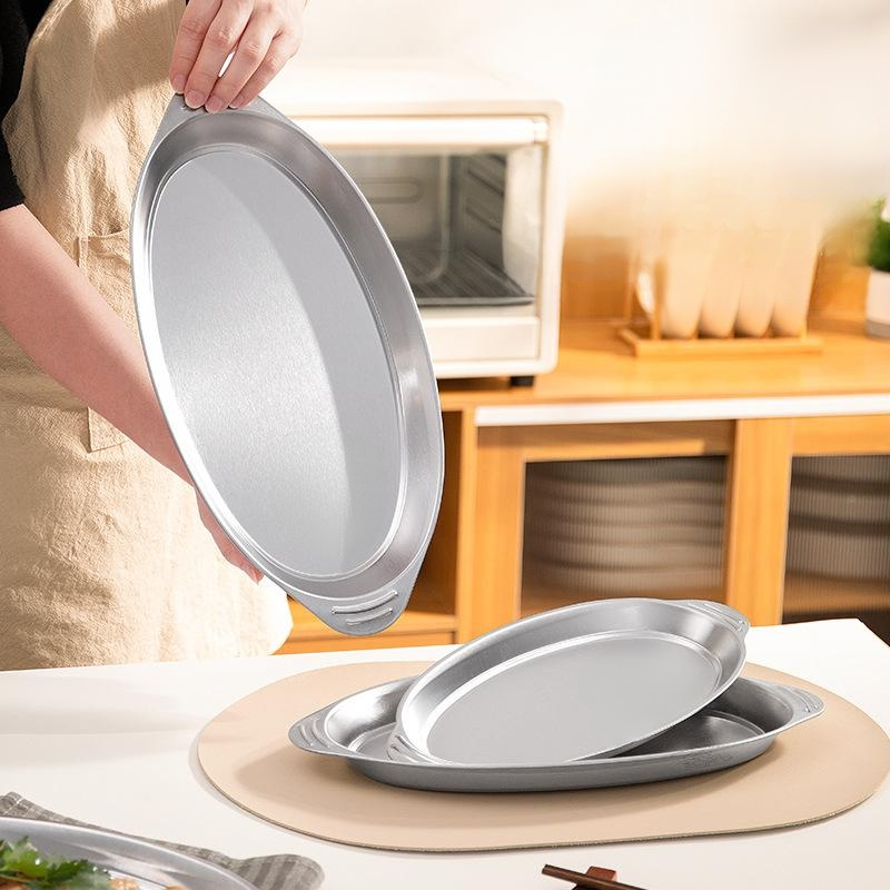 스테인리스 타원형 접시