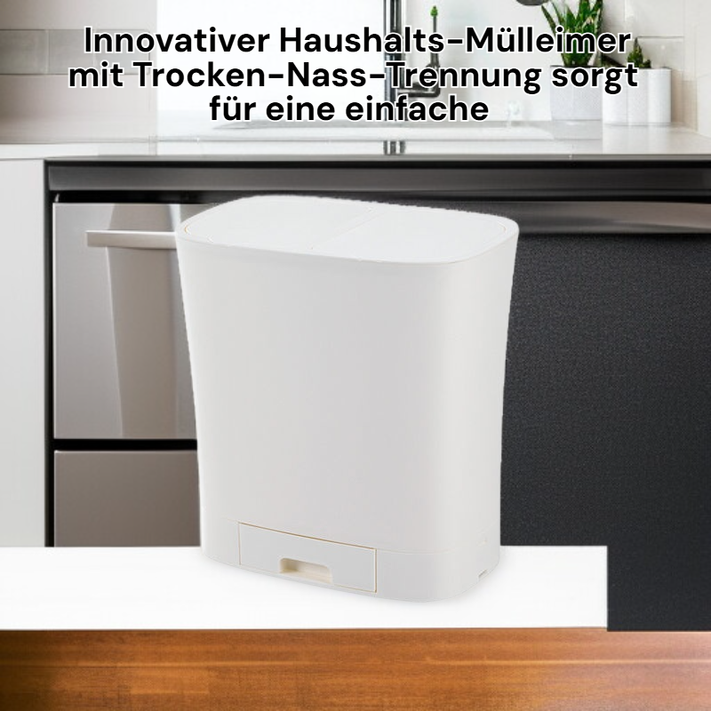 Haushalts-Mülleimer mit Trocken-Nass-Trennung