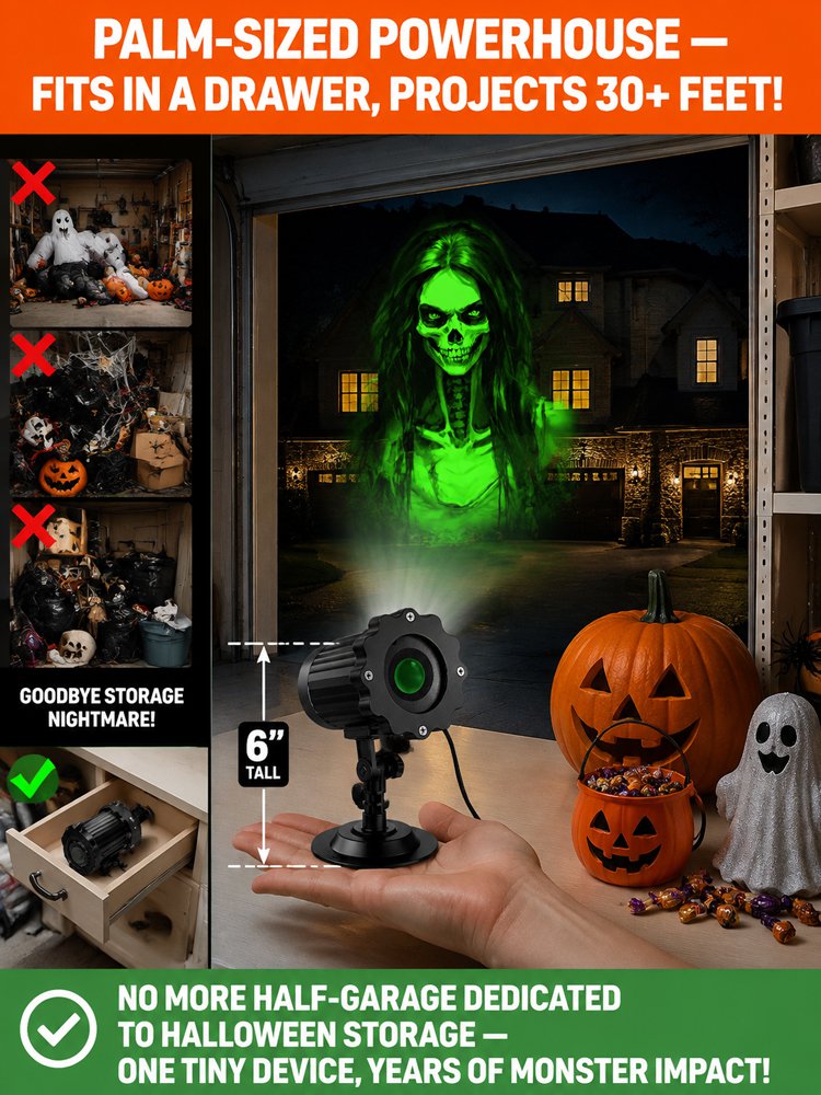 【Halloween Essential】Indoor and Outdoor Projector Light