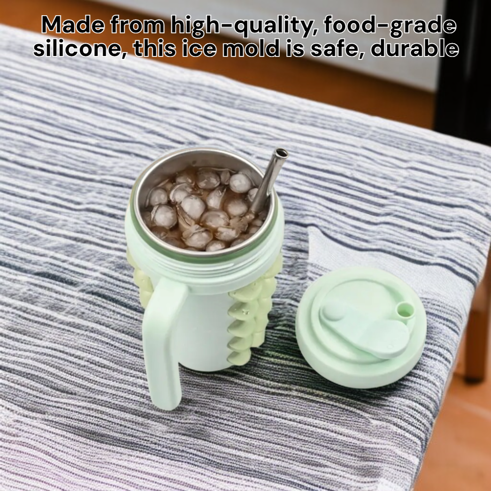 New Cooling Silicone Ice Mold Travel Cup