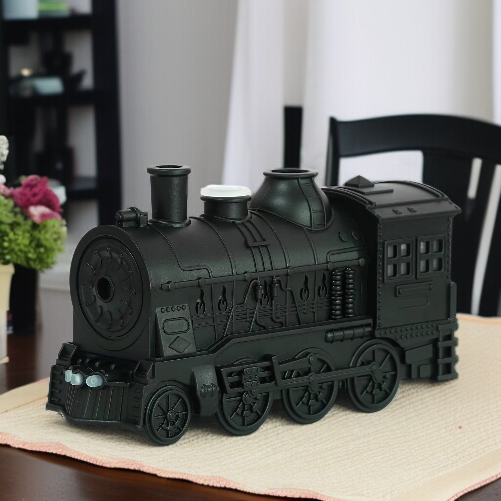 クリエイティブ トレイン スピット サークル 超音波 アロマセラピー マシン 空気加湿器 スピット サークル アロマセラピー ホーム 寝室 クリエイティブ エッセンシャル オイル