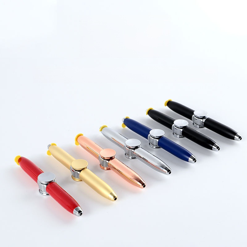 金属製ボールペン型フィジェットスピナー発光ストレス解消玩具