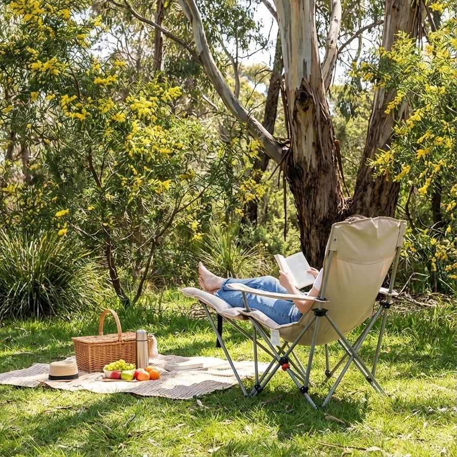 เก้าอี้พับสำหรับสวนและระเบียงกลางแจ้ง