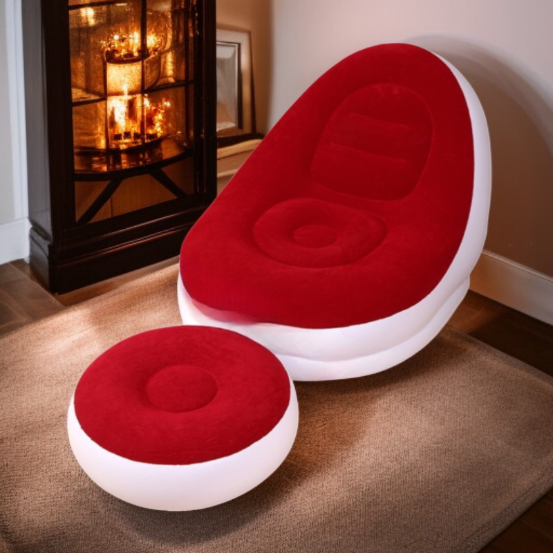 Przenośny, pogrubiony, nadmuchiwany fotel sofowy