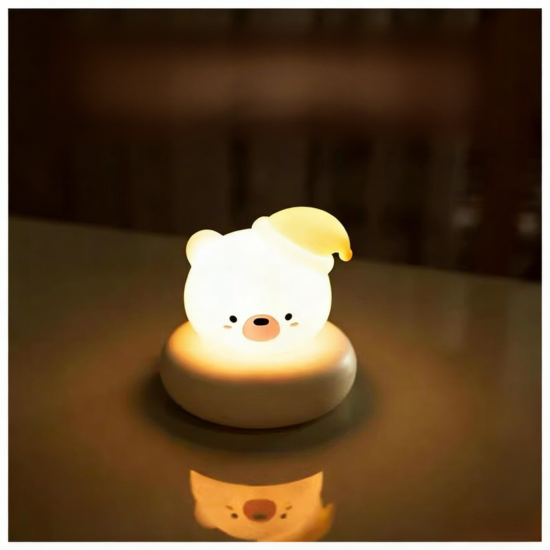 Cute silicone animal night light