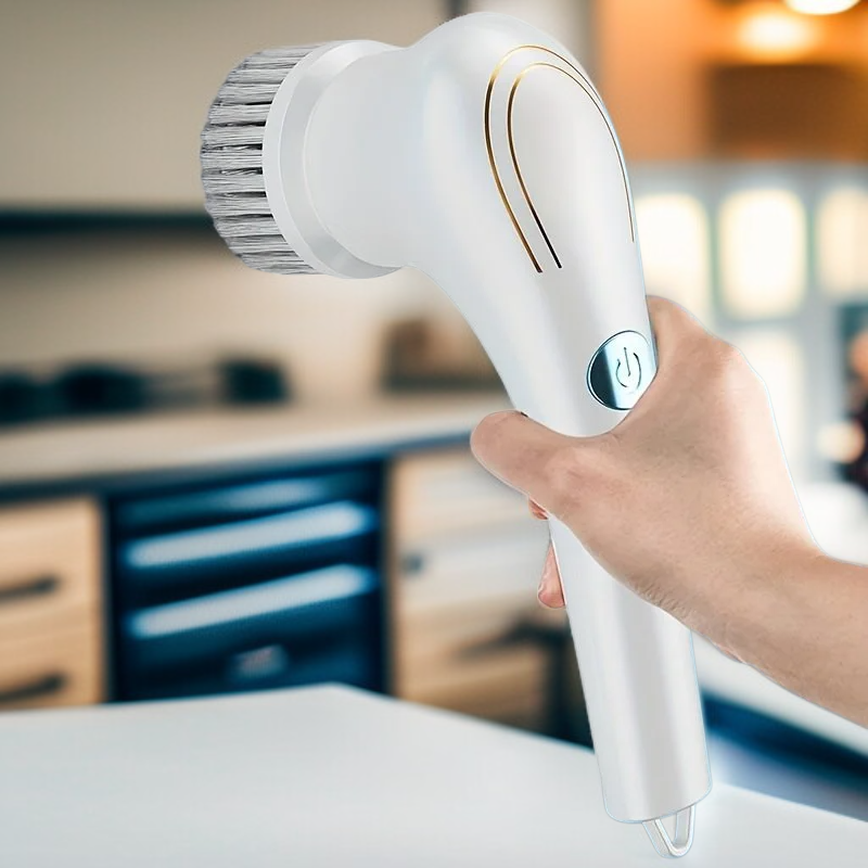 Cordless Handheld Spin Scrubber with 5 Brush Heads