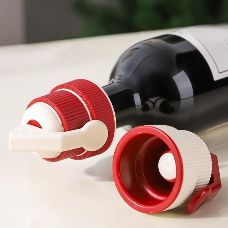 Press-type timer wine stopper