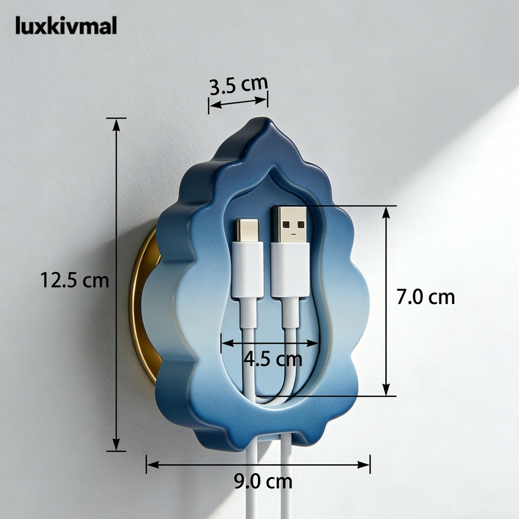ที่จัดระเบียบสายเคเบิลแม่เหล็ก สีสันสวยงาม