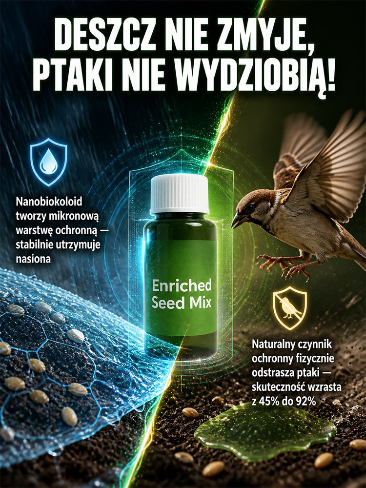 Nowozelandzka, wysokiej jakości odmiana. Kiełkuje w 7 dni!  Nie wymaga koszenia
