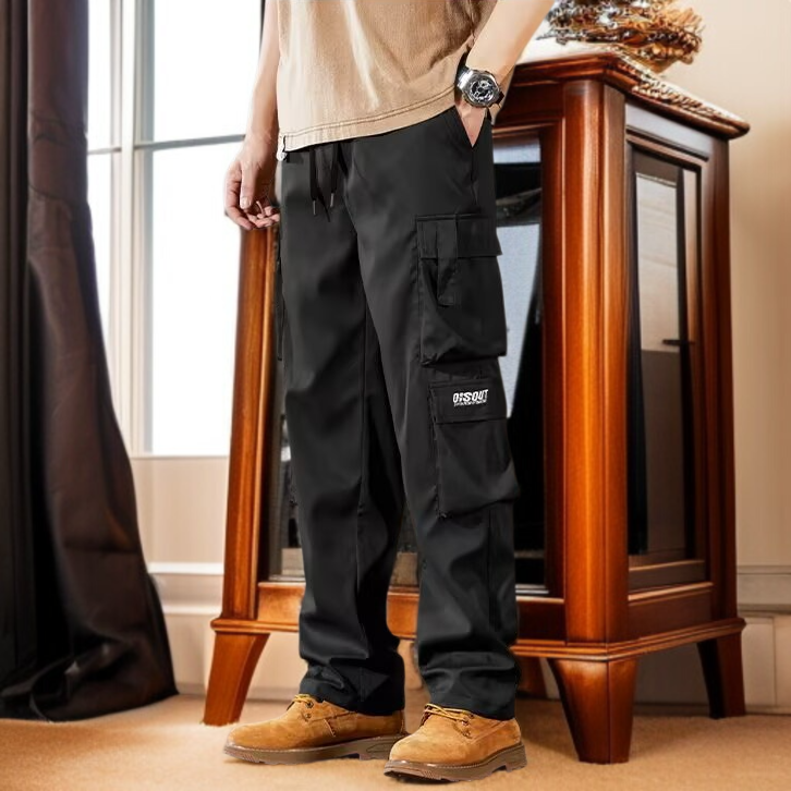 캐주얼룩에 어울리는 와이드 일자 카고 팬츠