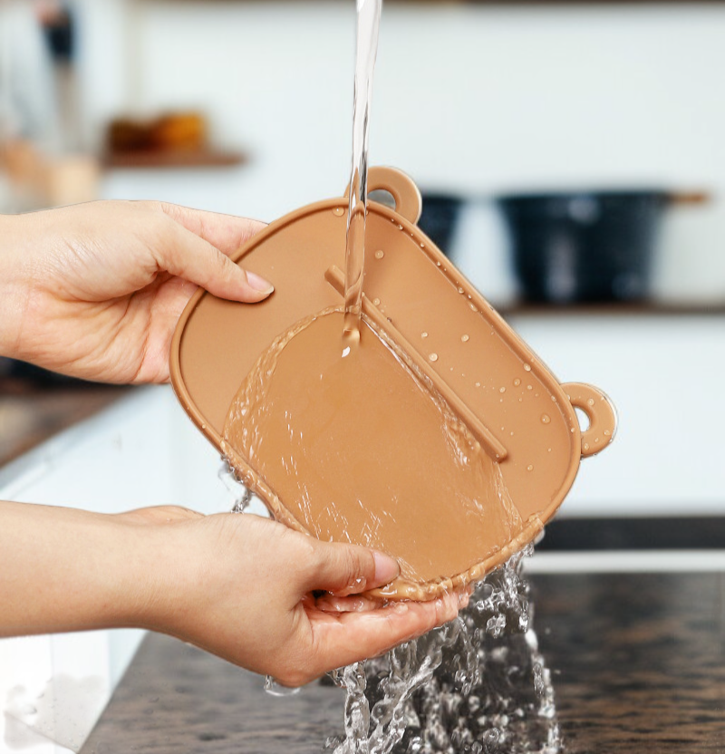 鍋蓋収納マットの素材と質感を示すアップ画像