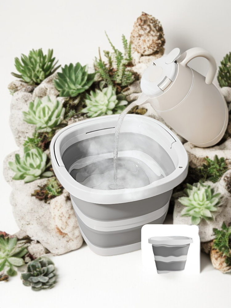 휴대용 플라스틱통 휴대용 접이식통 휴대용 플라스틱 접이식통