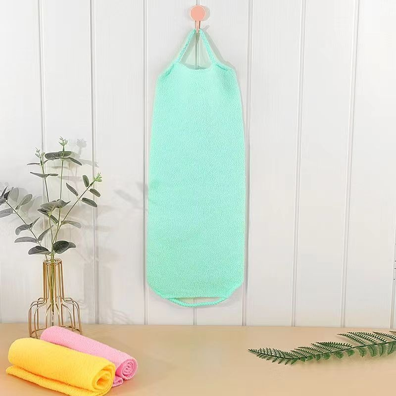 Serviette exfoliante épaissie pour nettoyer le dos