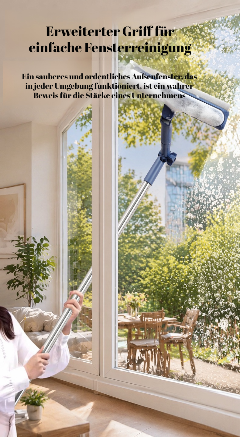 Praktischer Glasreiniger für Innen- und Außenfenster
