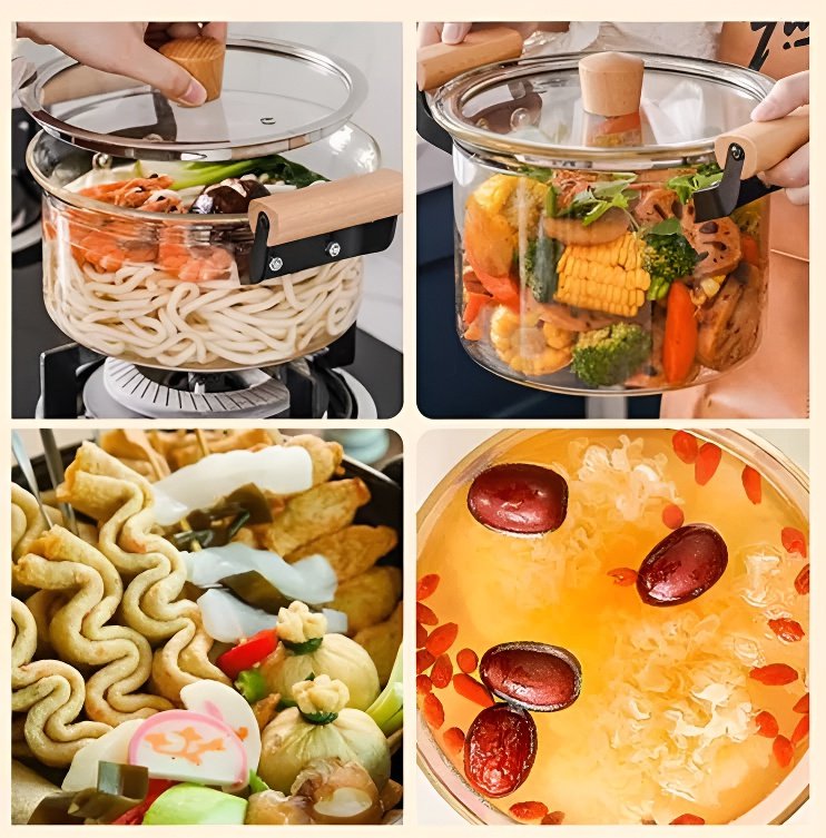 耐熱玻璃蒸煮鍋