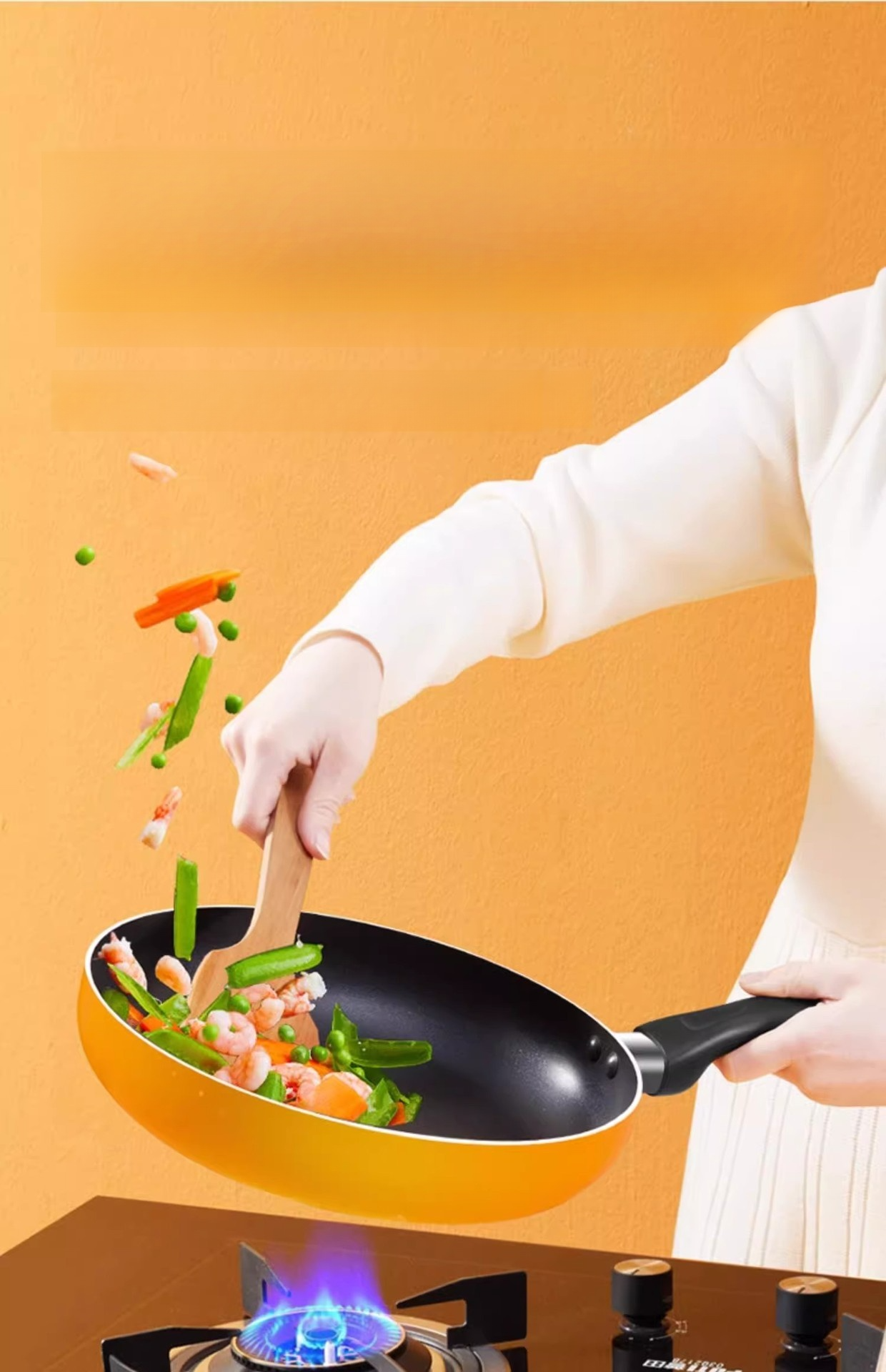 ノンスティックフライパンでヘルシー調理