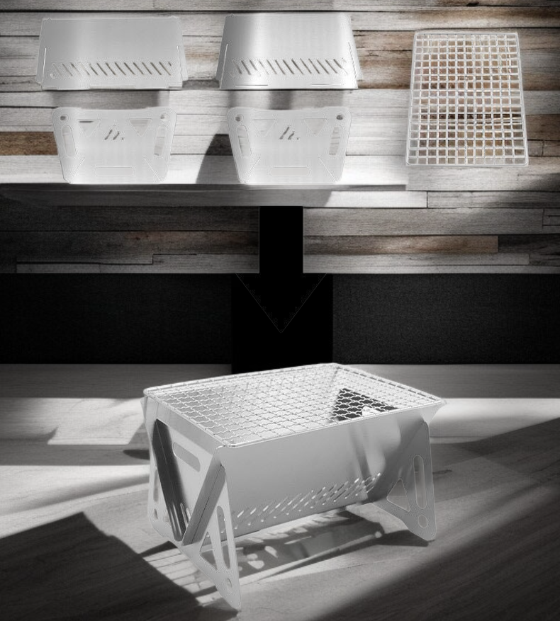 야외 요리에 적합한 접이식 스토브