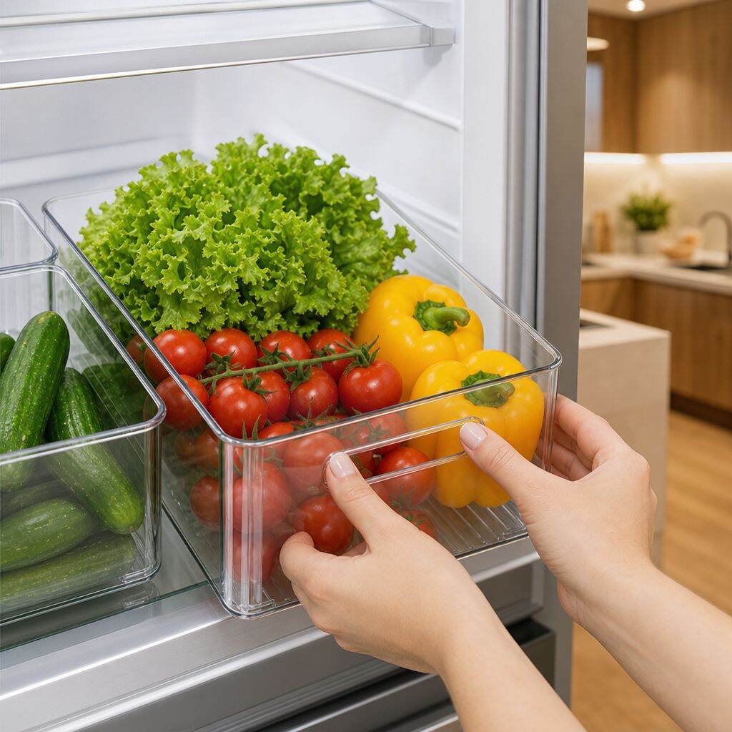 Kitchen Fruit & Vegetable Storage Basket for Refrigerator