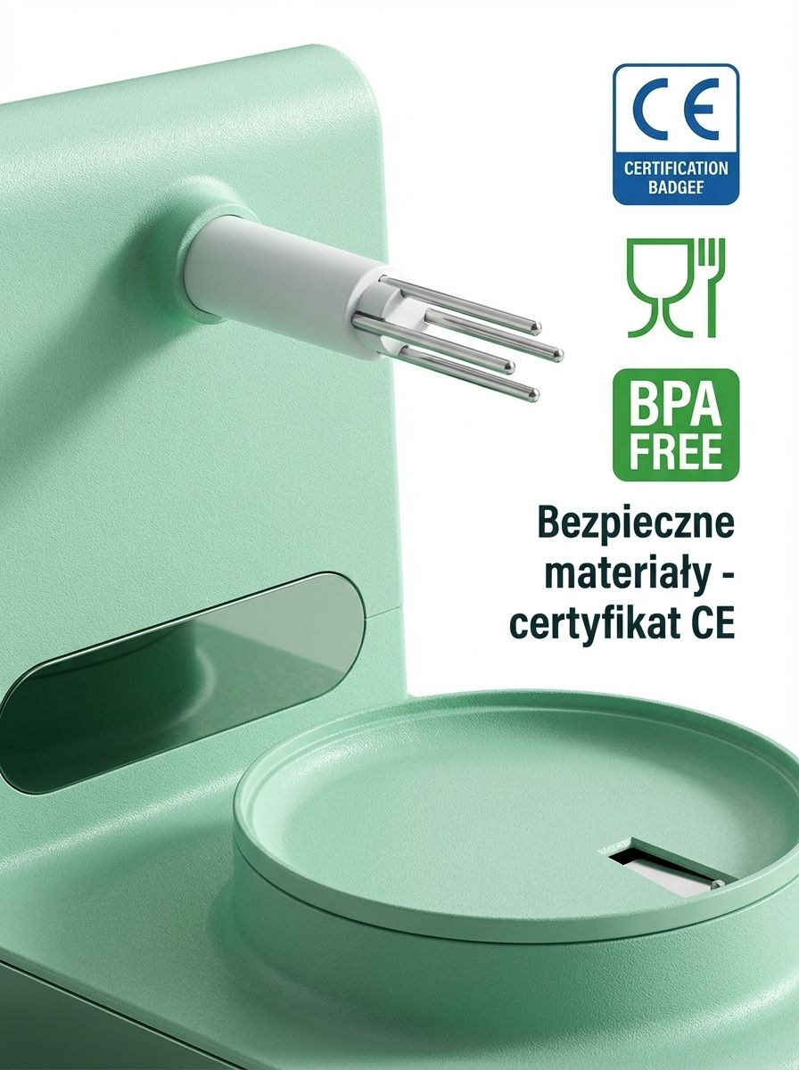 Obieraczka do jabłek podczas pracy