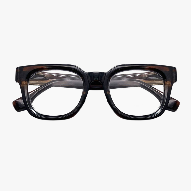 女性用ブルーライト対策 拡大鏡 太枠 偏光レンズ老眼鏡