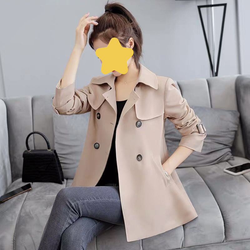 패셔너블 캐주얼 숏 트렌치코트