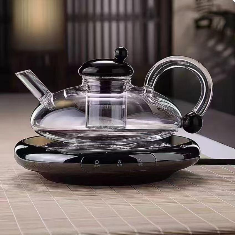 新款耐高溫煙灰色手工鼠尾壺茶具煮茶壺