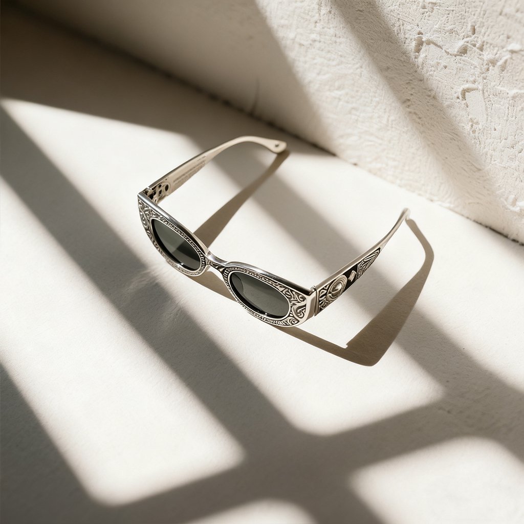 레트로 스타일 안경 전체 이미지