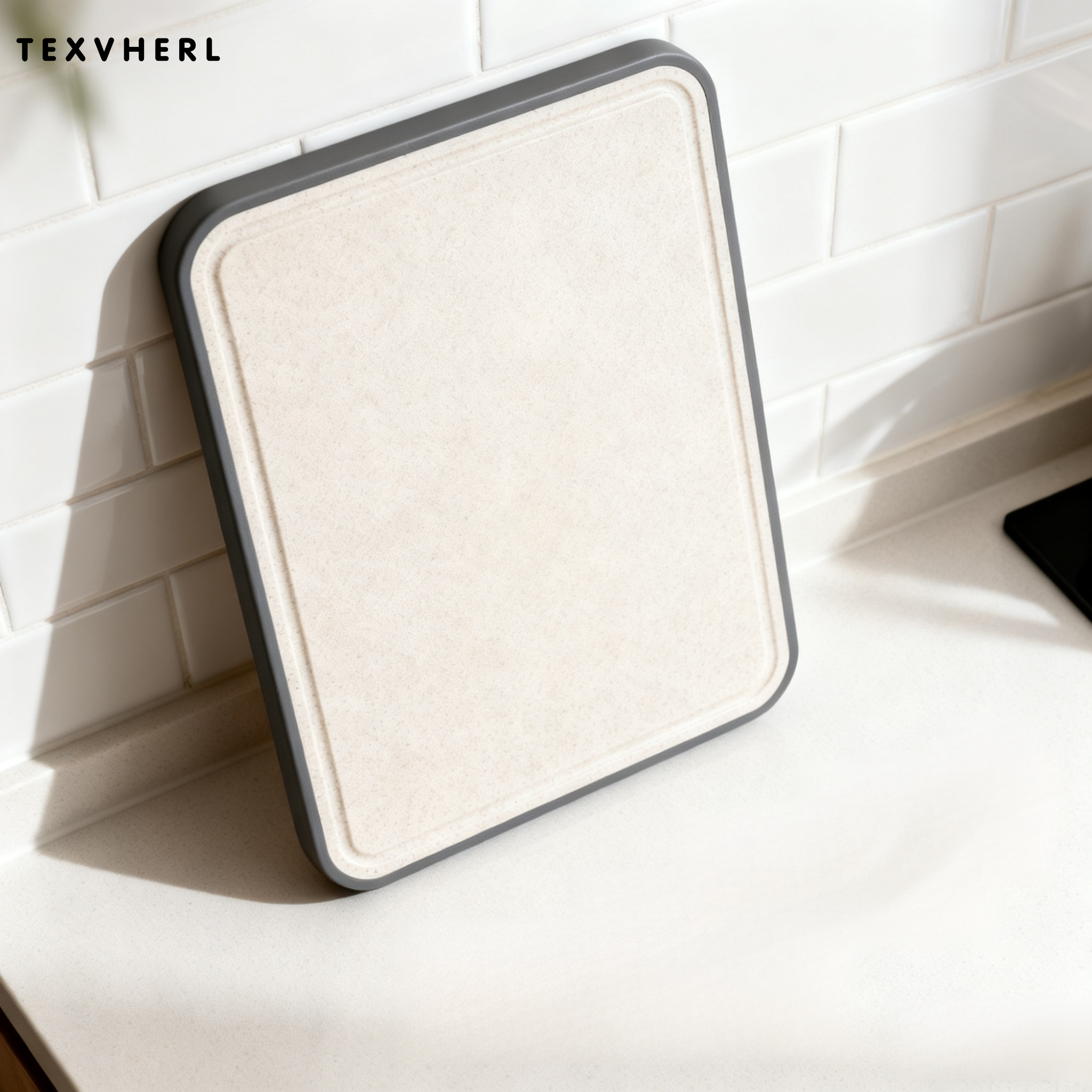 เขียงพลาสติกสำหรับใช้ในครัวเรือน ป้องกันแบคทีเรียและเชื้อรา (4 ชิ้น)