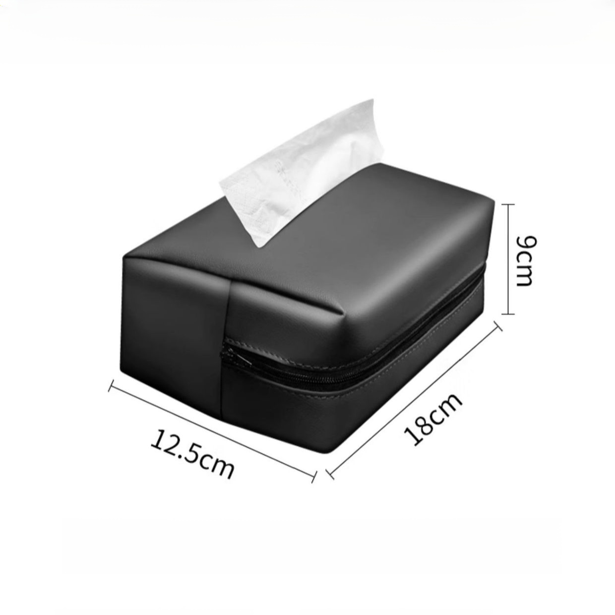 Car-mounted hanging tissue box