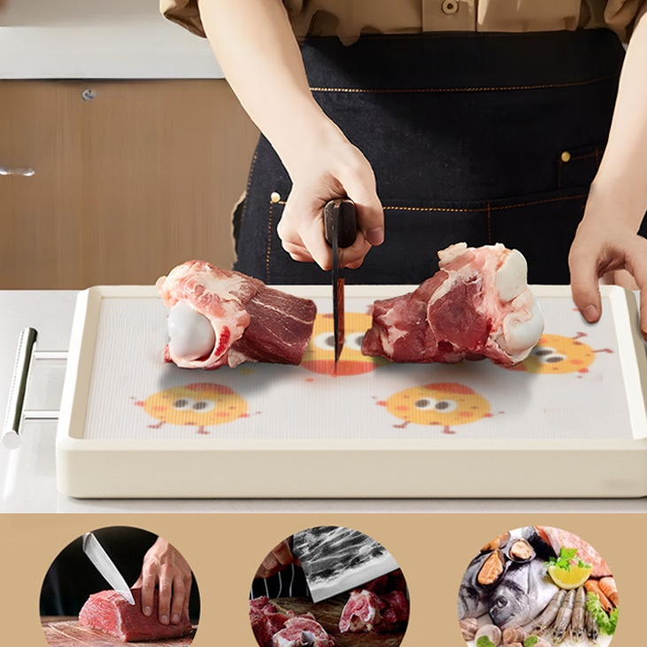 Antibakterielles und schimmelresistentes Schneidebrett aus Edelstahl für die Küche