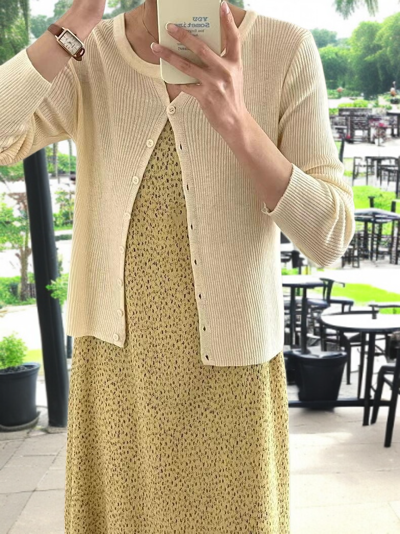 실내외에서 활용 가능한 에어컨디셔너 카디건