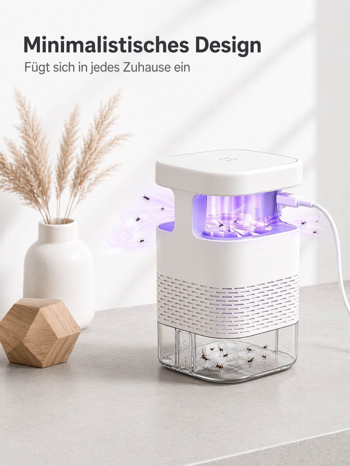 Biomimetische UV-Mückenfalle mit Ansaugfunktion