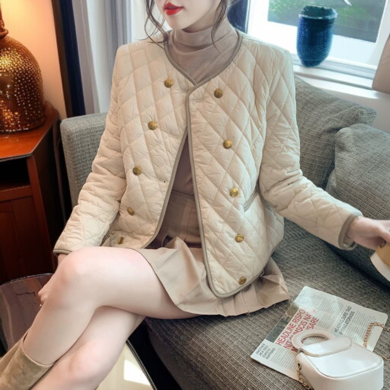 여성 기질 쇼트 패딩 점퍼 라이트 패딩 점퍼