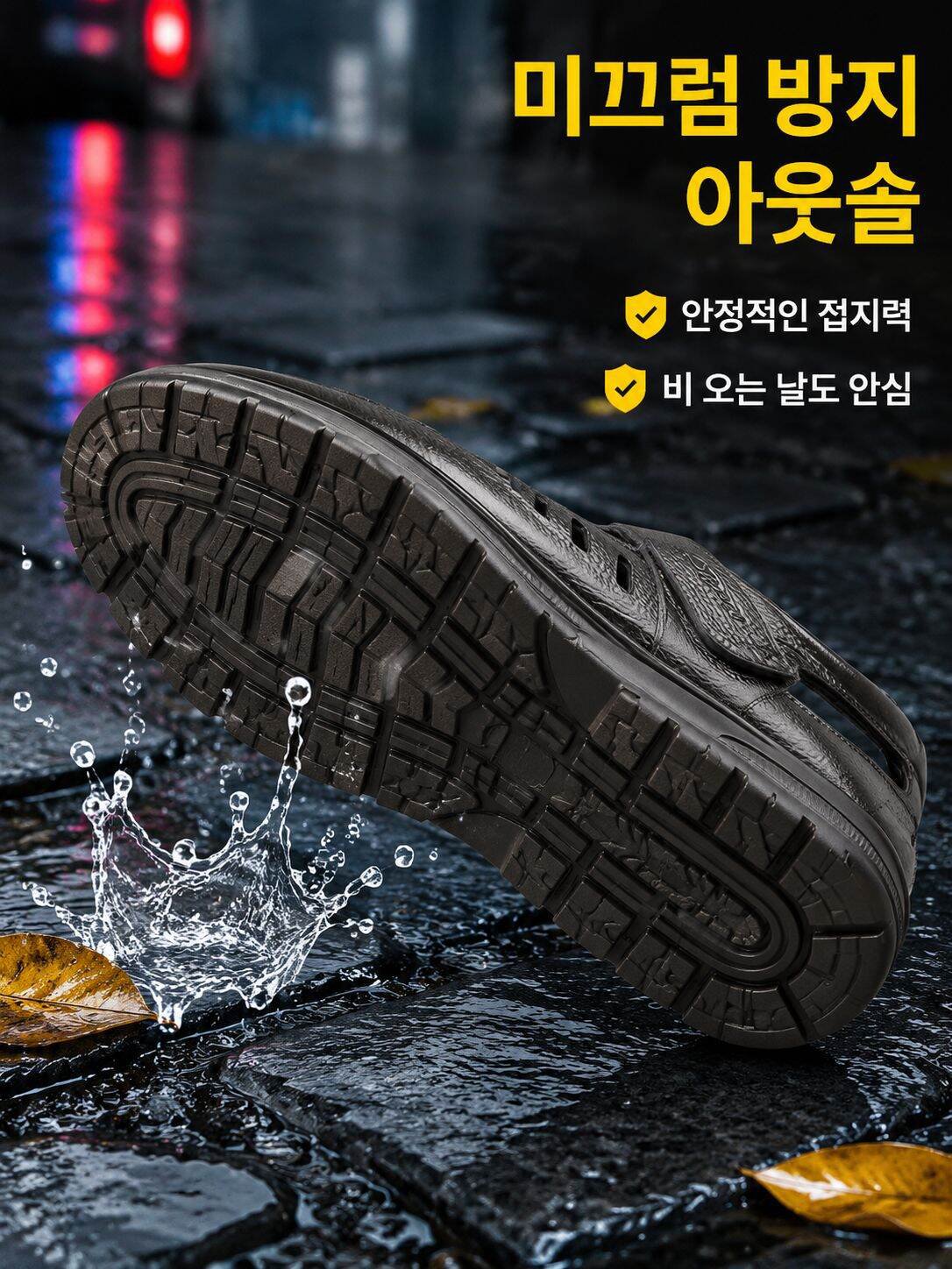 남성 여름용 경량 미끄럼 방지 통기성 샌들