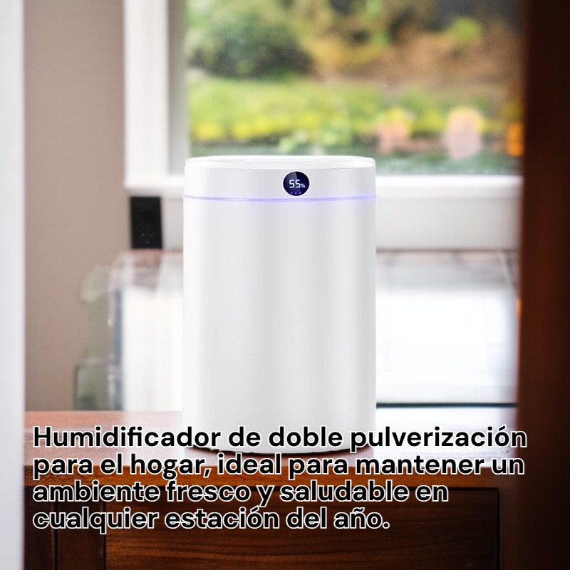 Humidificador para el hogar con doble salida y pantalla digital