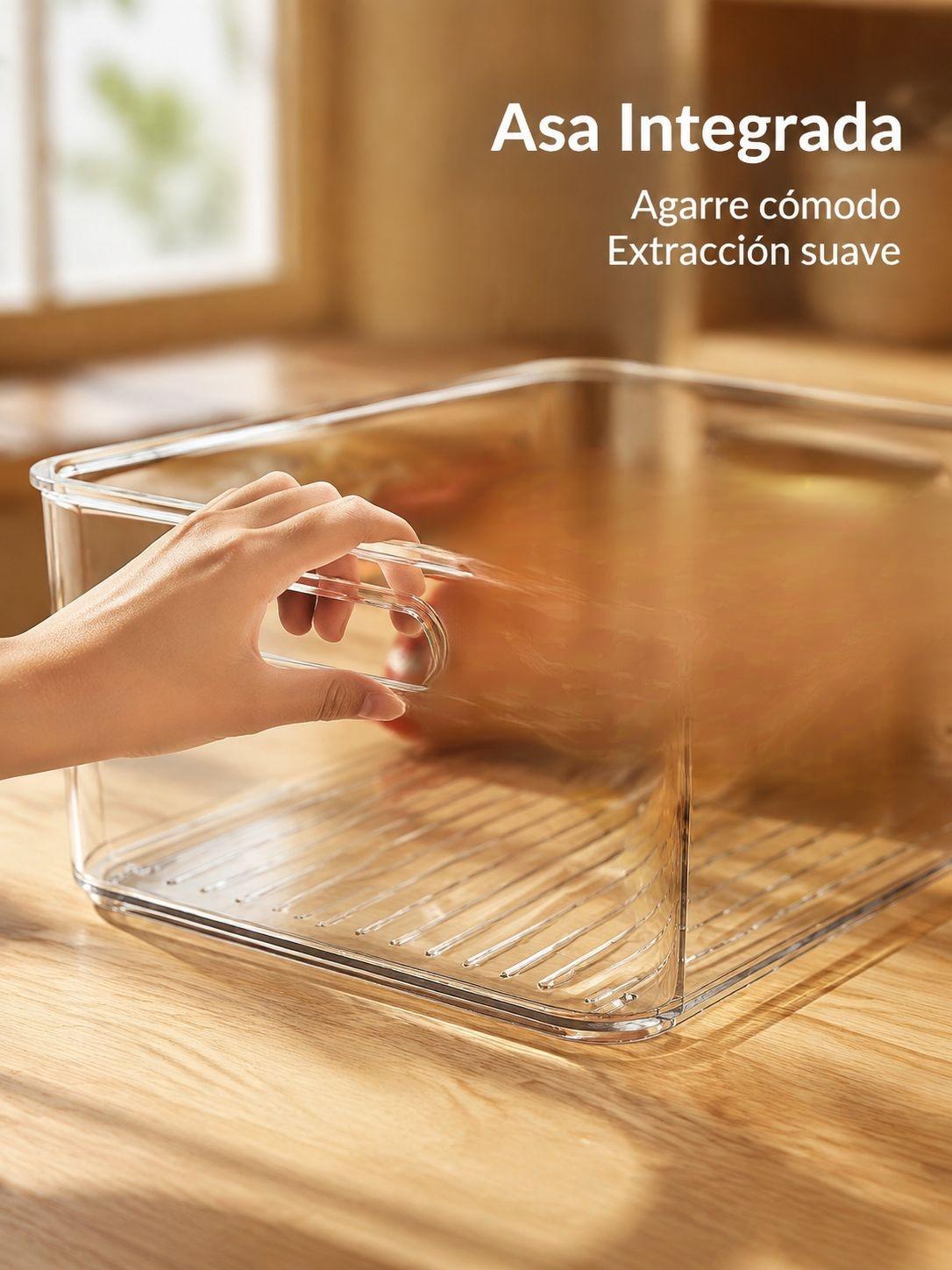 Práctico organizador de oficina fabricado en acrílico duradero y resistente.