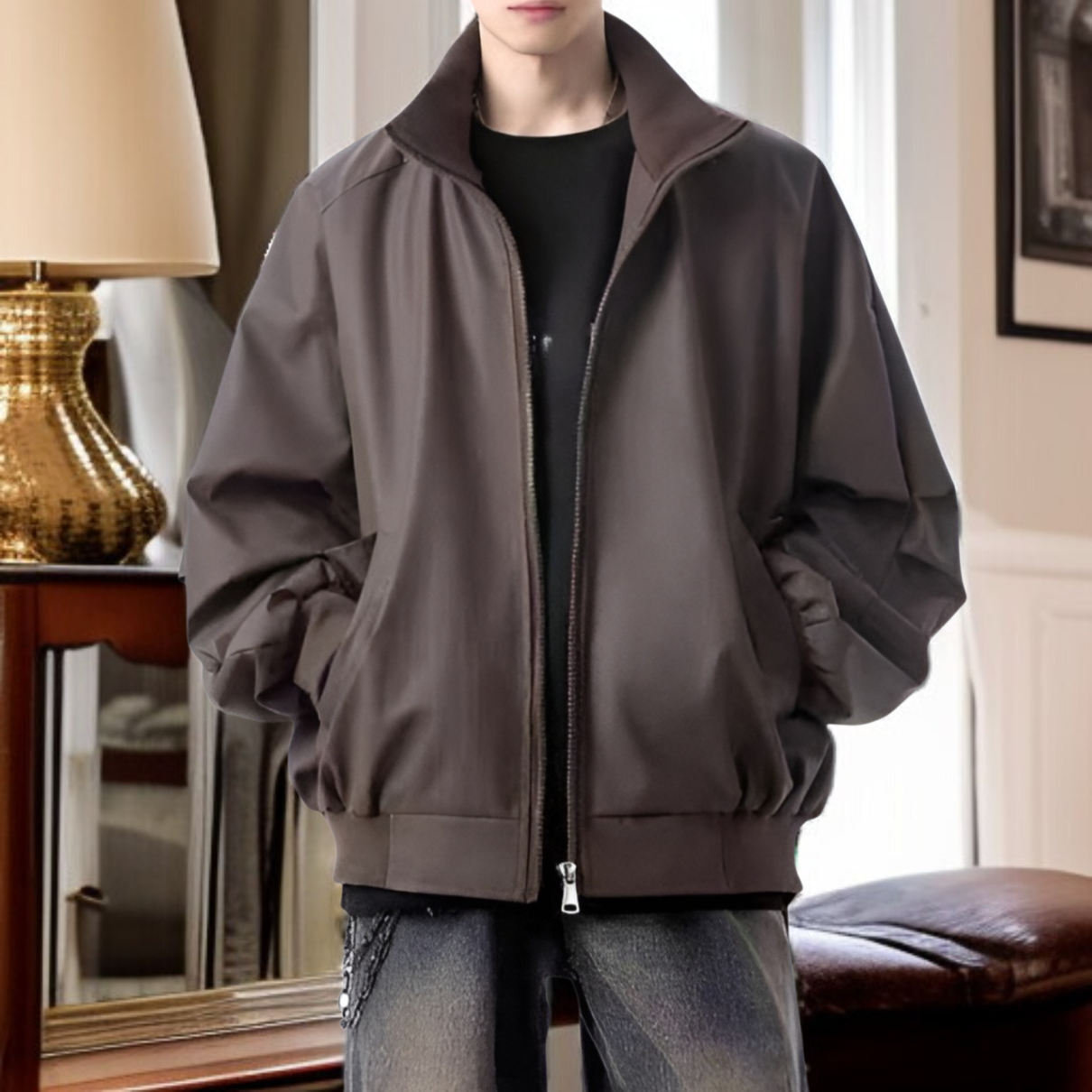 暖かくて軽量なメンズアビエイターコート