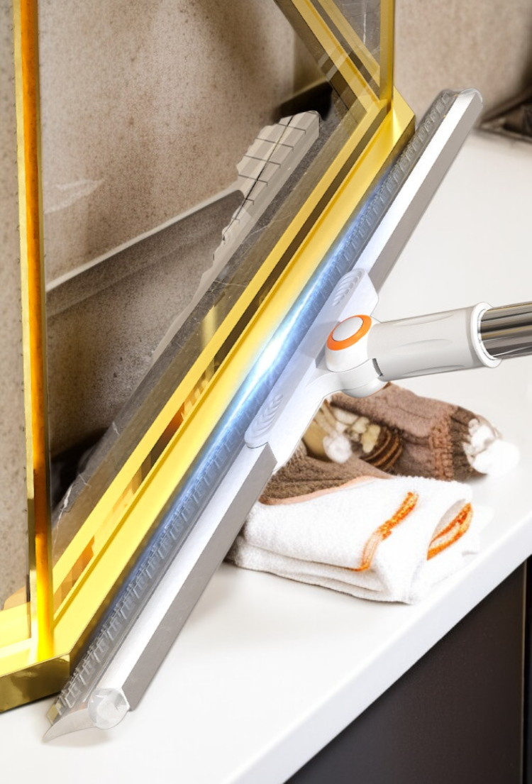 유리 바닥을 청소하는 실리콘 와이퍼