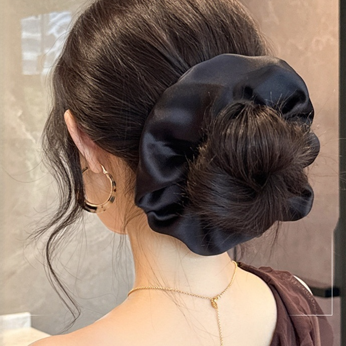 仿真髮慵懶風韓系發圈盤發神器頭