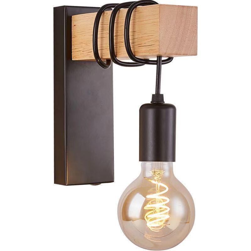 Modern American Iron Wall Light with E27 Base for Bedroom/Corridor/Entrance