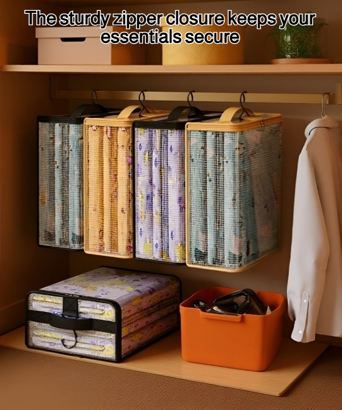 Durable mesh organizer bags in assorted sizes