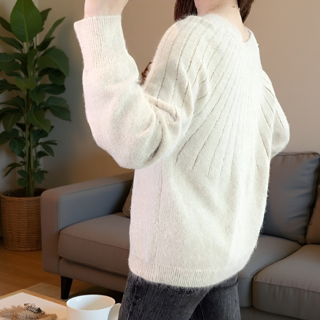 Groß geschnittener Pullover für gemütliche Tage